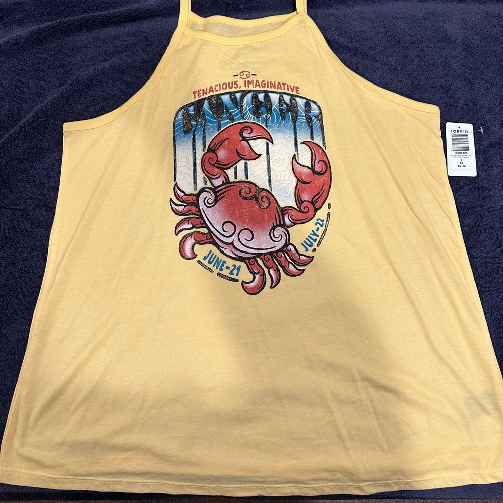 Torrid size 1 yellow tank top
